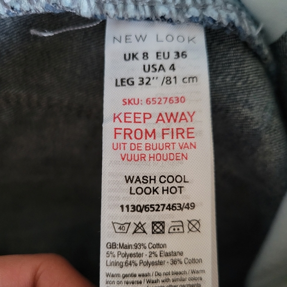 New Look- flared jeans in blue - Picture 5 of 8